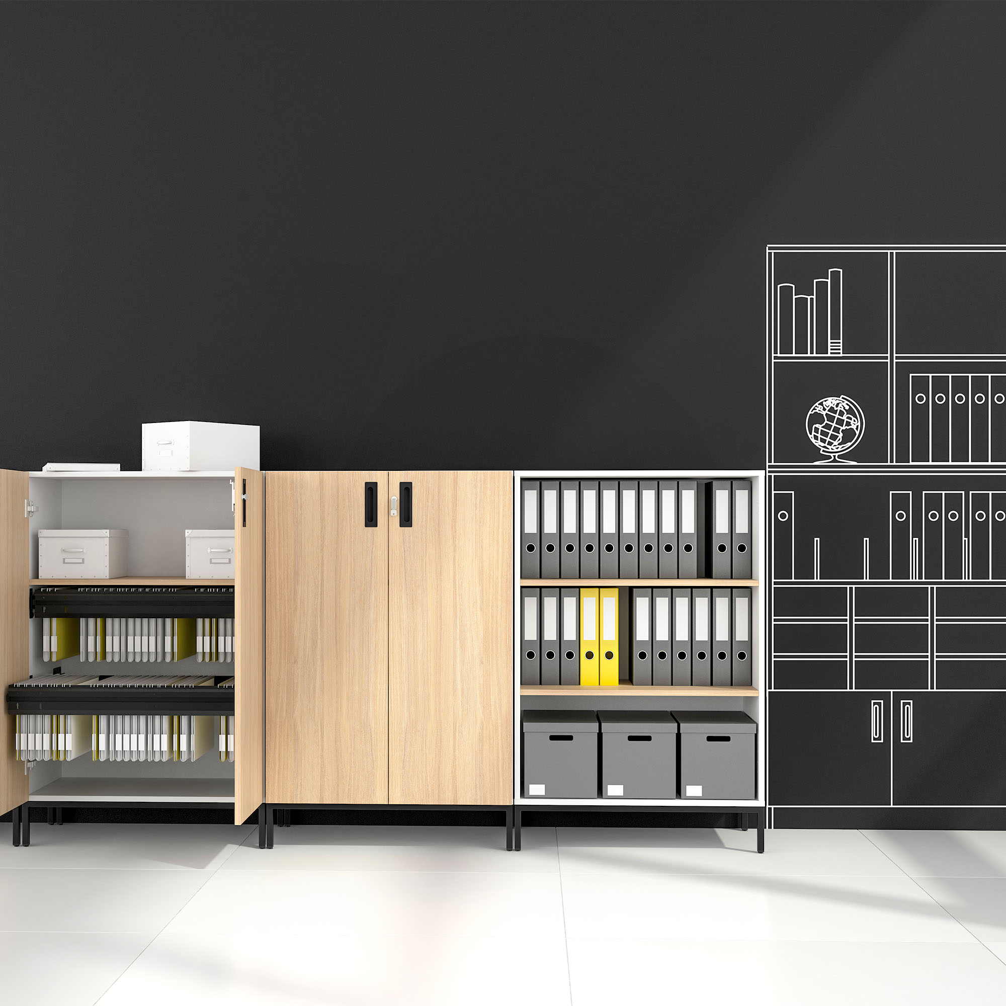 CHOICE Flügeltürenschränke | 2-6 OH, Farbe und Größe konfigurierbar - 3 Main Image