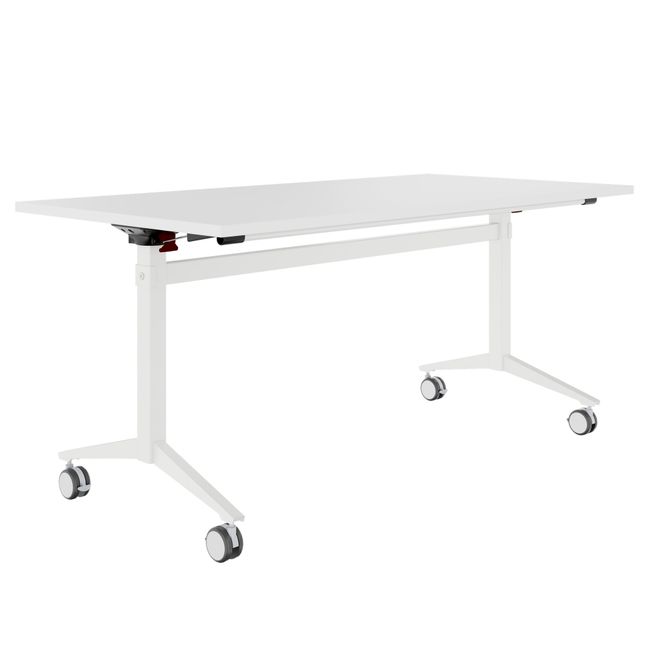 FOTA Klapptisch | 1600 x 800 mm, Rollbar, Klappbar, Weiß