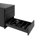 PRO Rollcontainer | 800 mm tief, Kleinteilefach, Soft-Close, Schwarz - 8 Thumbnail Image