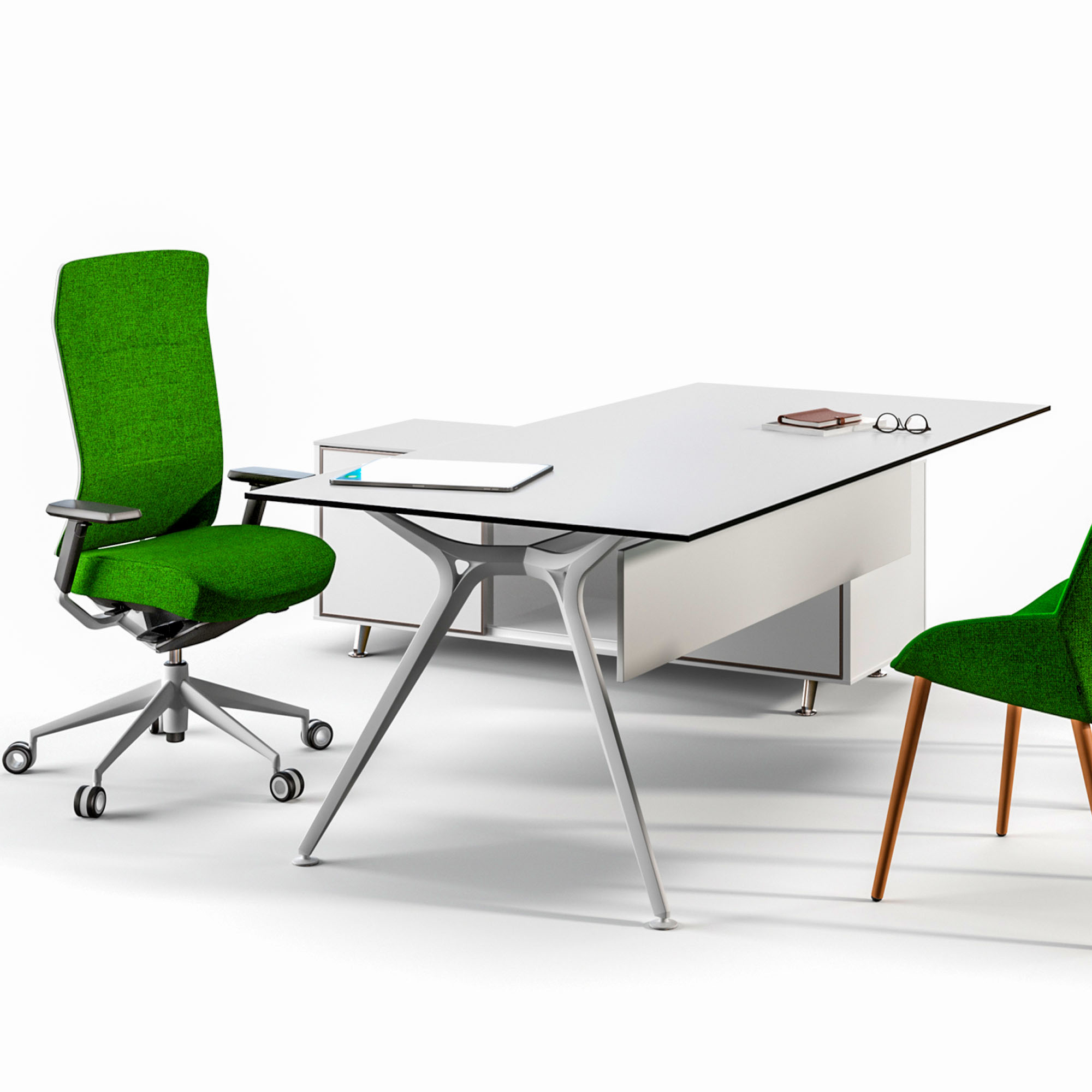 ARKONIS Schreibtisch mit Sideboard | 2000-2200 x 745 mm - 15 Main Image