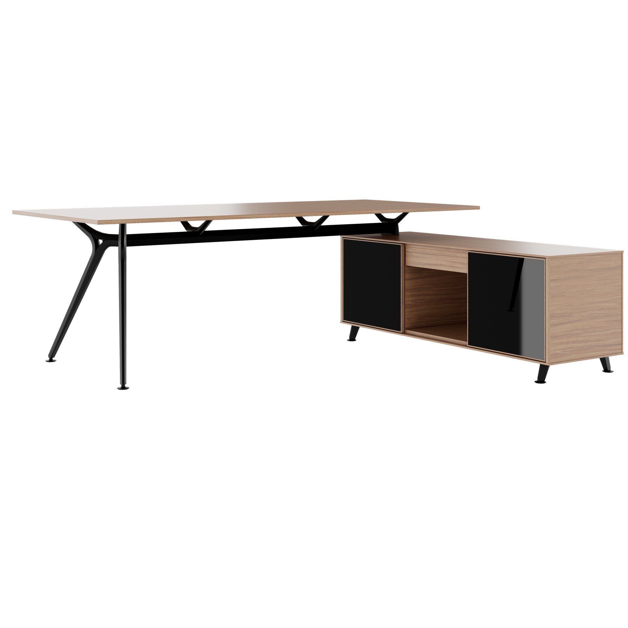 ARKONIS Schreibtisch mit Sideboard | 2000-2200 x 745 mm - 16 Main Image