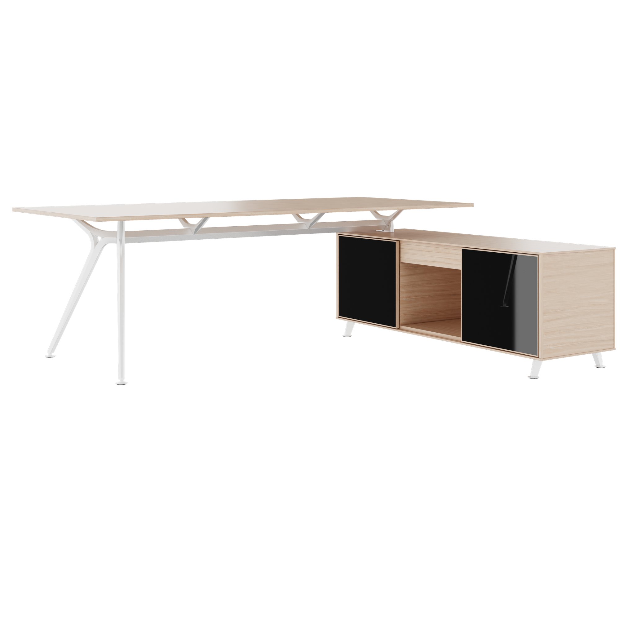 ARKONIS Schreibtisch mit Sideboard | 2000-2200 x 745 mm - 17 Main Image