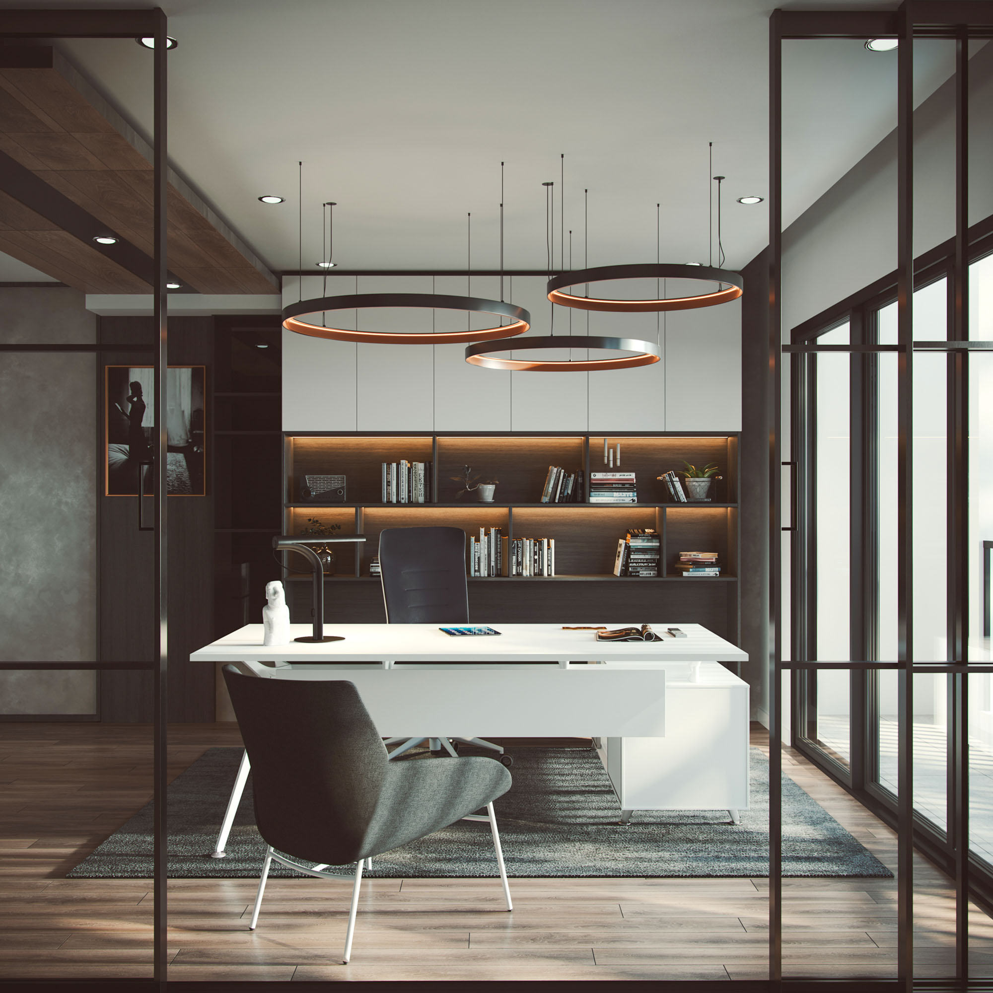 ARKONIS Schreibtisch mit Sideboard | 2000-2200 x 745 mm - 11 Main Image