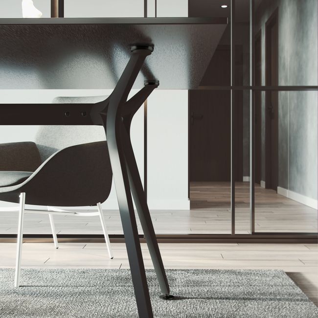 ARKONIS Schreibtisch mit Sideboard | 2000-2200 x 745 mm