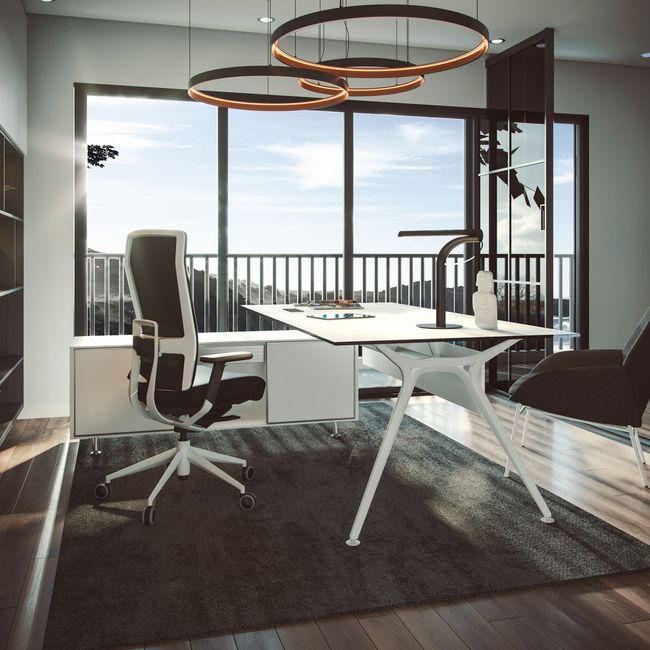 ARKONIS Schreibtisch mit Sideboard | 2000-2200 x 745 mm