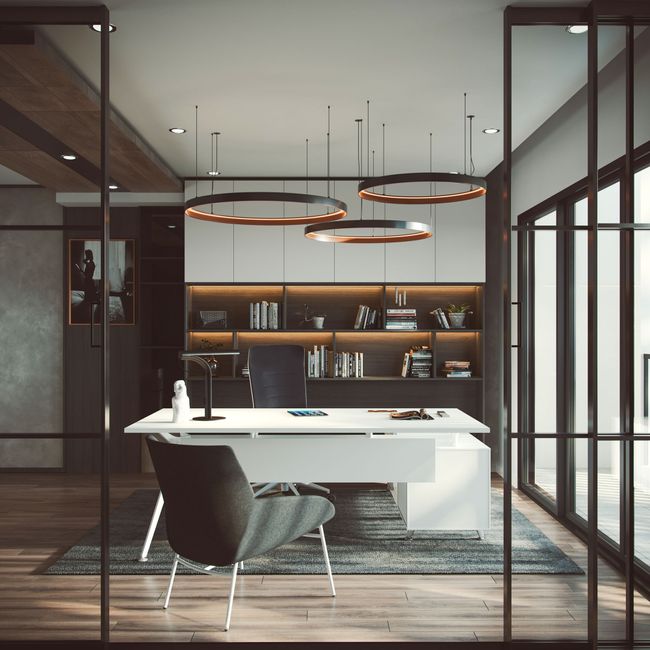 ARKONIS Schreibtisch mit Sideboard | 2000-2200 x 745 mm