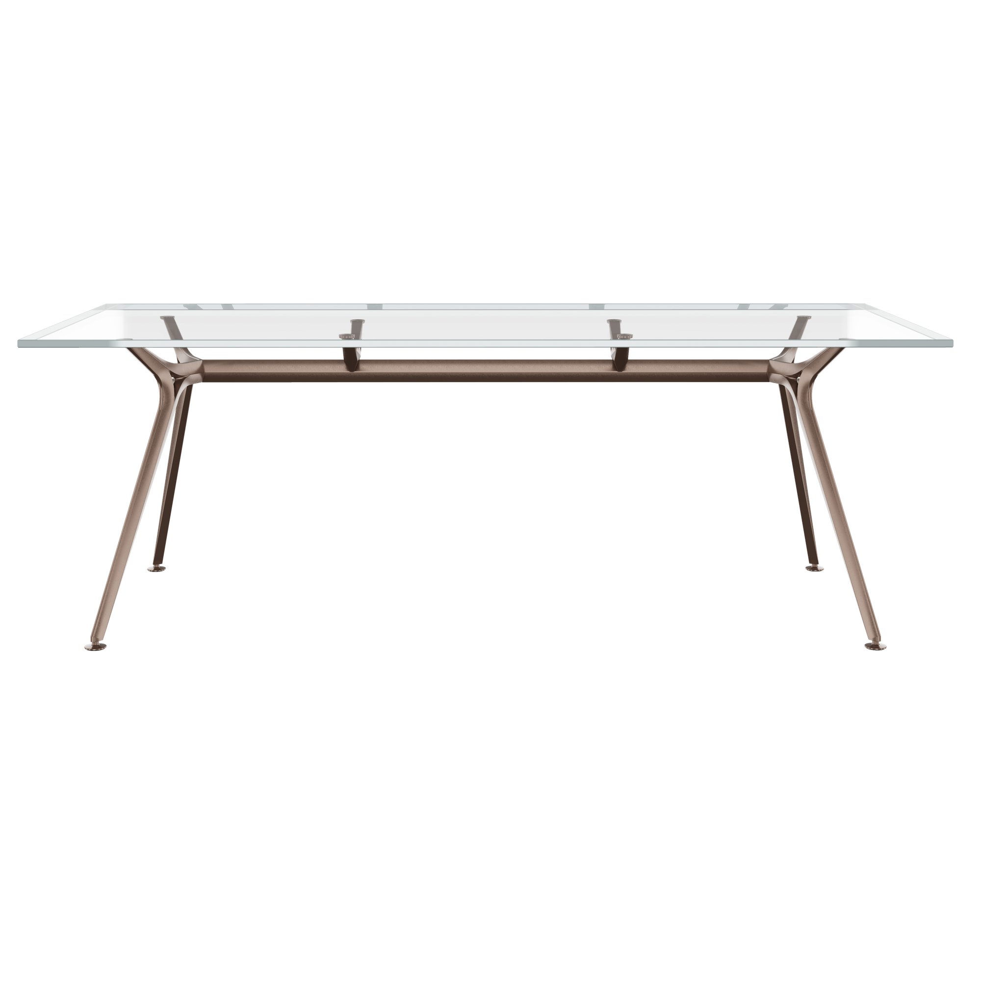 ARKONIS Schreibtisch | 2000-2200 x 745 mm, Glasplatte - 4 Main Image