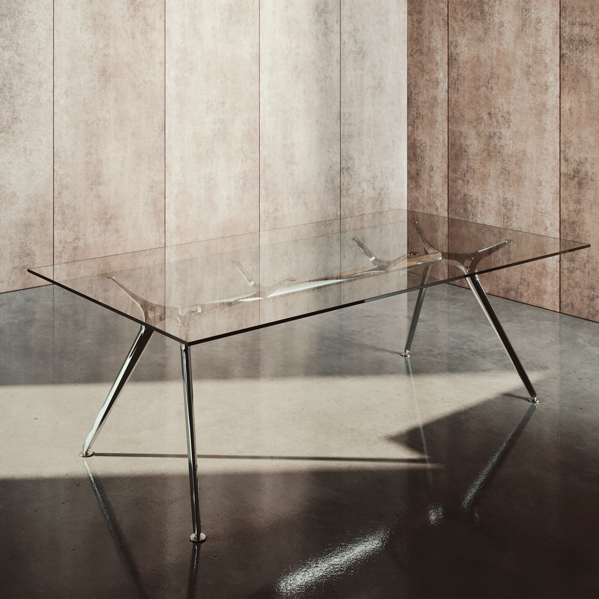 ARKONIS Schreibtisch | 2000-2200 x 745 mm, Glasplatte - 11 Main Image