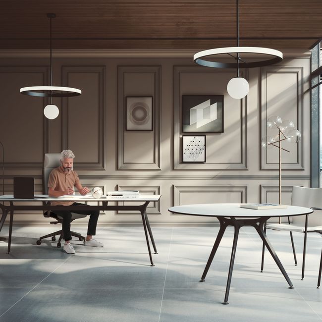 ARKONIS Besprechungstisch | 1000-1600 x 745 mm, rund