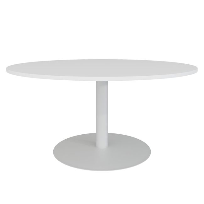 OPTIMA Besprechungstisch | Rund, Ø800-1500 mm, Weiß