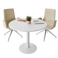 OPTIMA Besprechungstisch | Rund, Ø800-1500 mm, Weiß - 2 Thumbnail Image