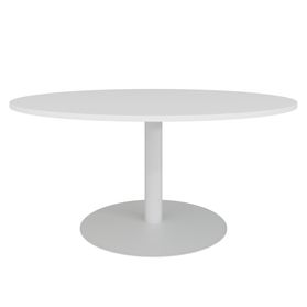 OPTIMA Besprechungstisch | Rund, Ø800-1500 mm, Weiß