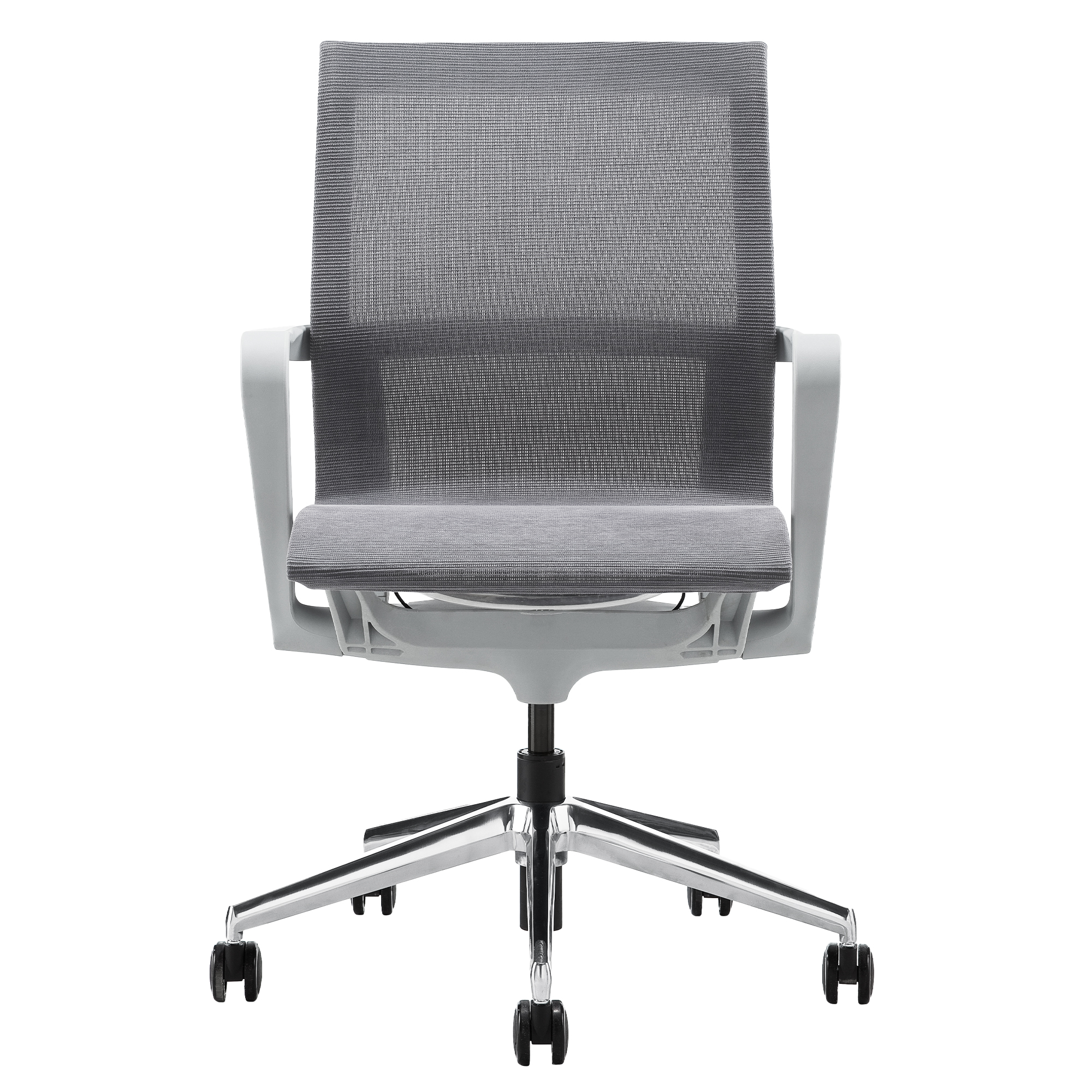 PROV Bürodrehstuhl | Atmungsaktiver Netzrücken, Wippmechanik, Grau - 6 Main Image