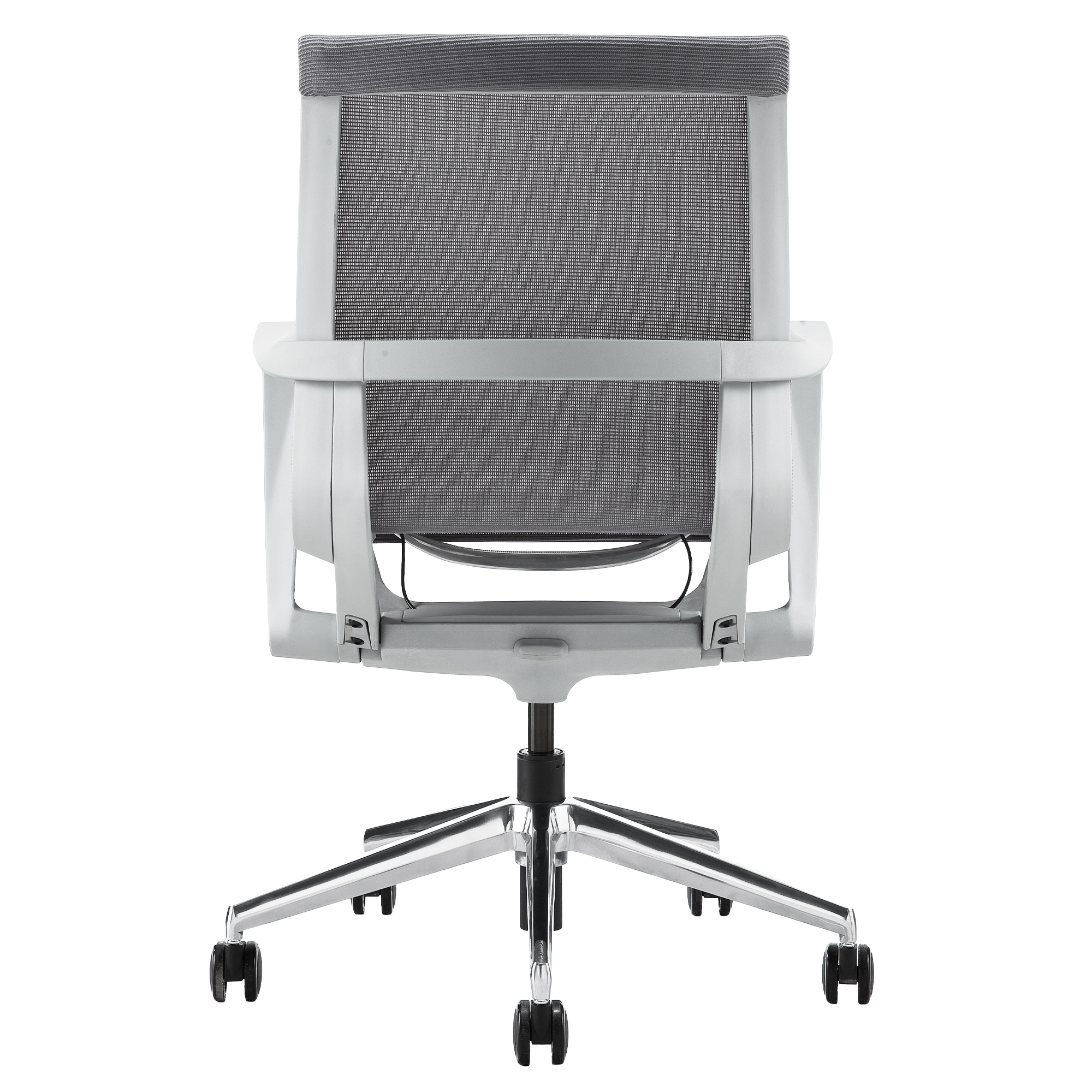 PROV Bürodrehstuhl | Atmungsaktiver Netzrücken, Wippmechanik, Grau - 8 Main Image