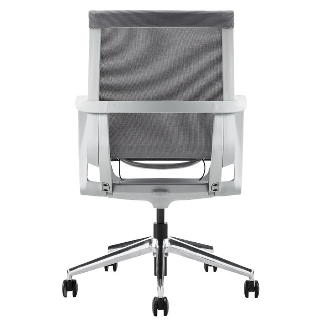 PROV Bürodrehstuhl | Atmungsaktiver Netzrücken, Wippmechanik, Grau