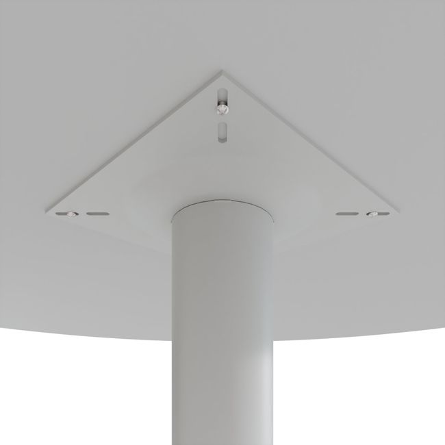 OPTIMA Besprechungstisch | Rund, Ø800-1200 mm, Perlgrau