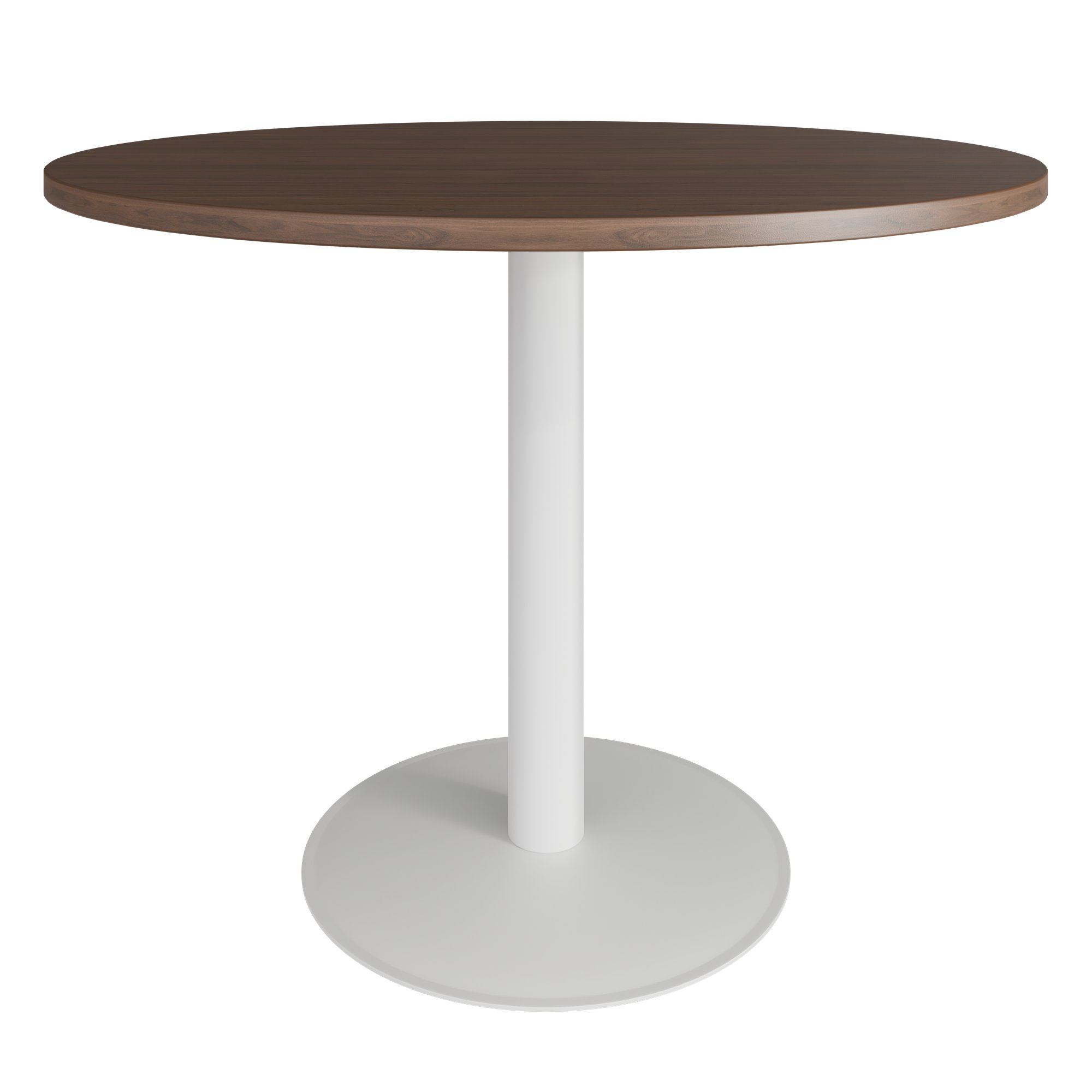 OPTIMA Besprechungstisch | Rund, Ø800-1200 mm, Nussbaum - 1 Main Image