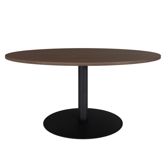 OPTIMA Besprechungstisch | Rund, Ø800-1200 mm, Nussbaum