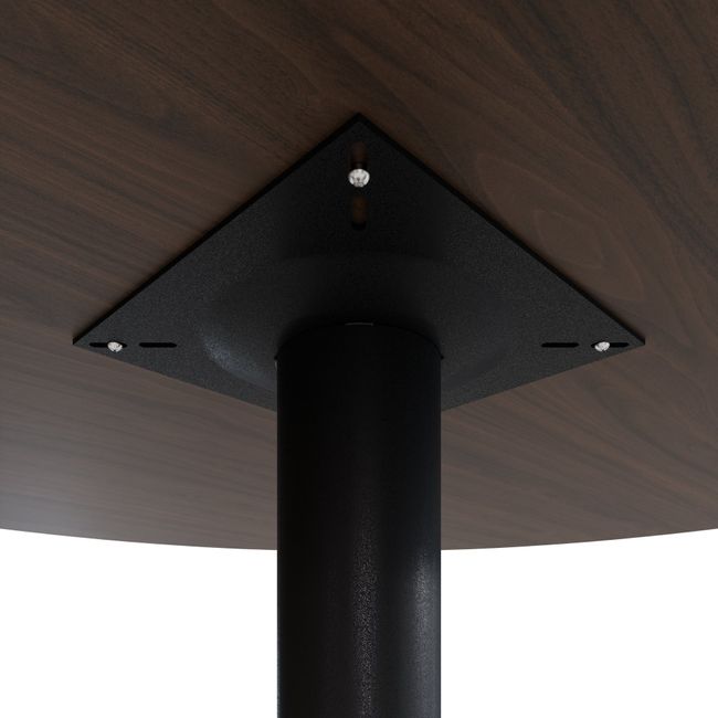 OPTIMA Besprechungstisch | Rund, Ø800-1200 mm, Nussbaum