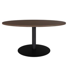 OPTIMA Besprechungstisch | Rund, Ø800-1200 mm, Nussbaum