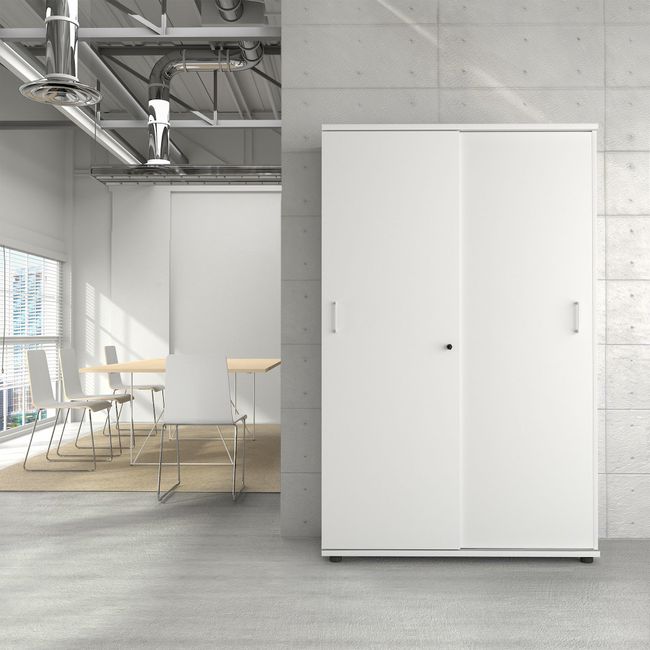 UNI Schiebetürenschränke | 2-5 OH, abschließbar, massive Rückwand