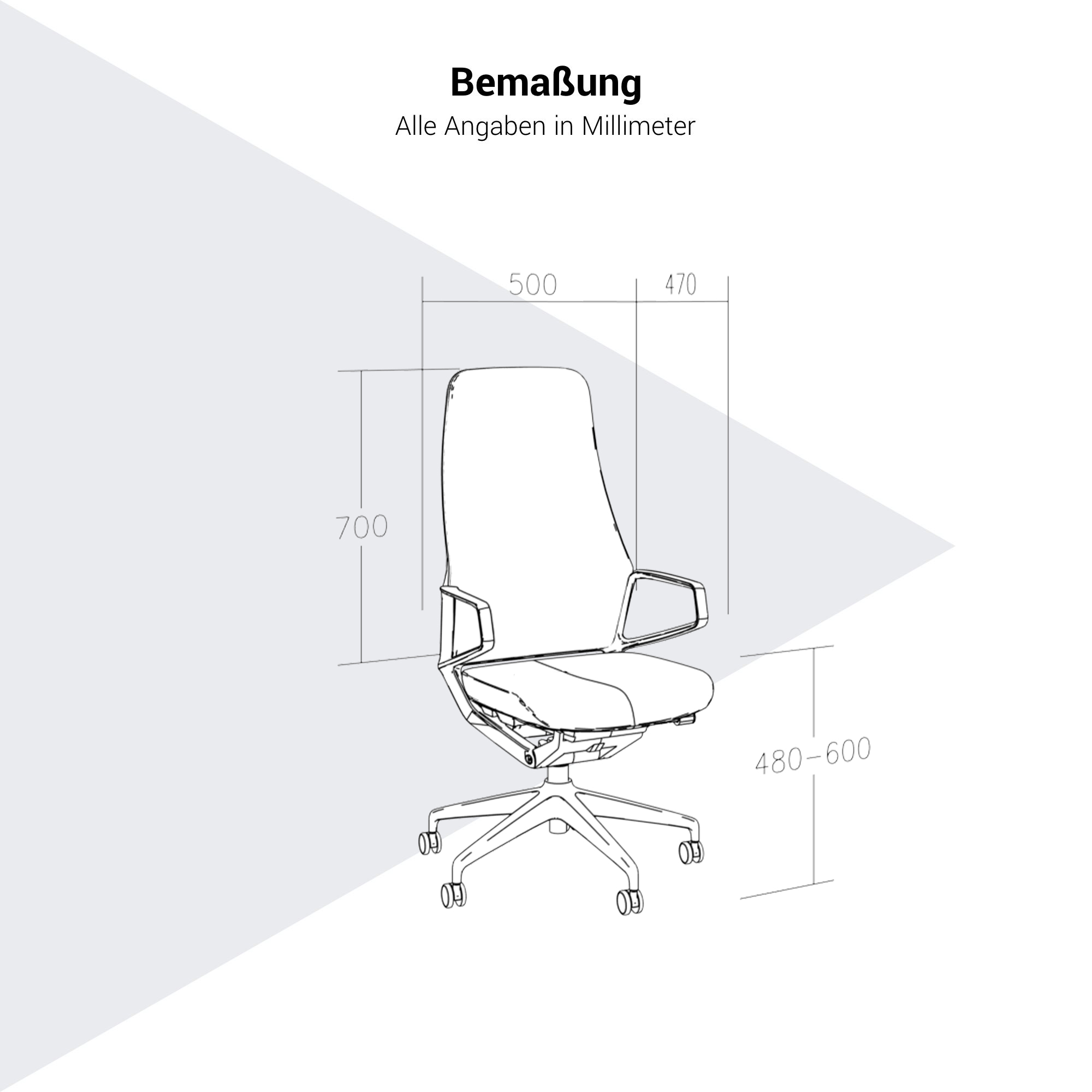 Chaise de bureau pivotante ARICO | Mécanisme synchrone, beige - 17 Main Image