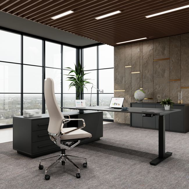 ARICO Bürodrehstuhl | Synchronmechanik, Beige