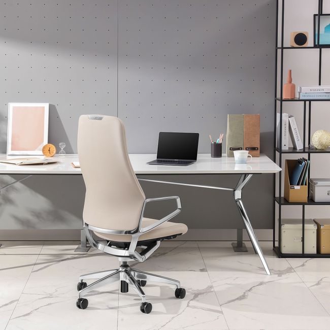 ARICO Bürodrehstuhl | Synchronmechanik, Beige