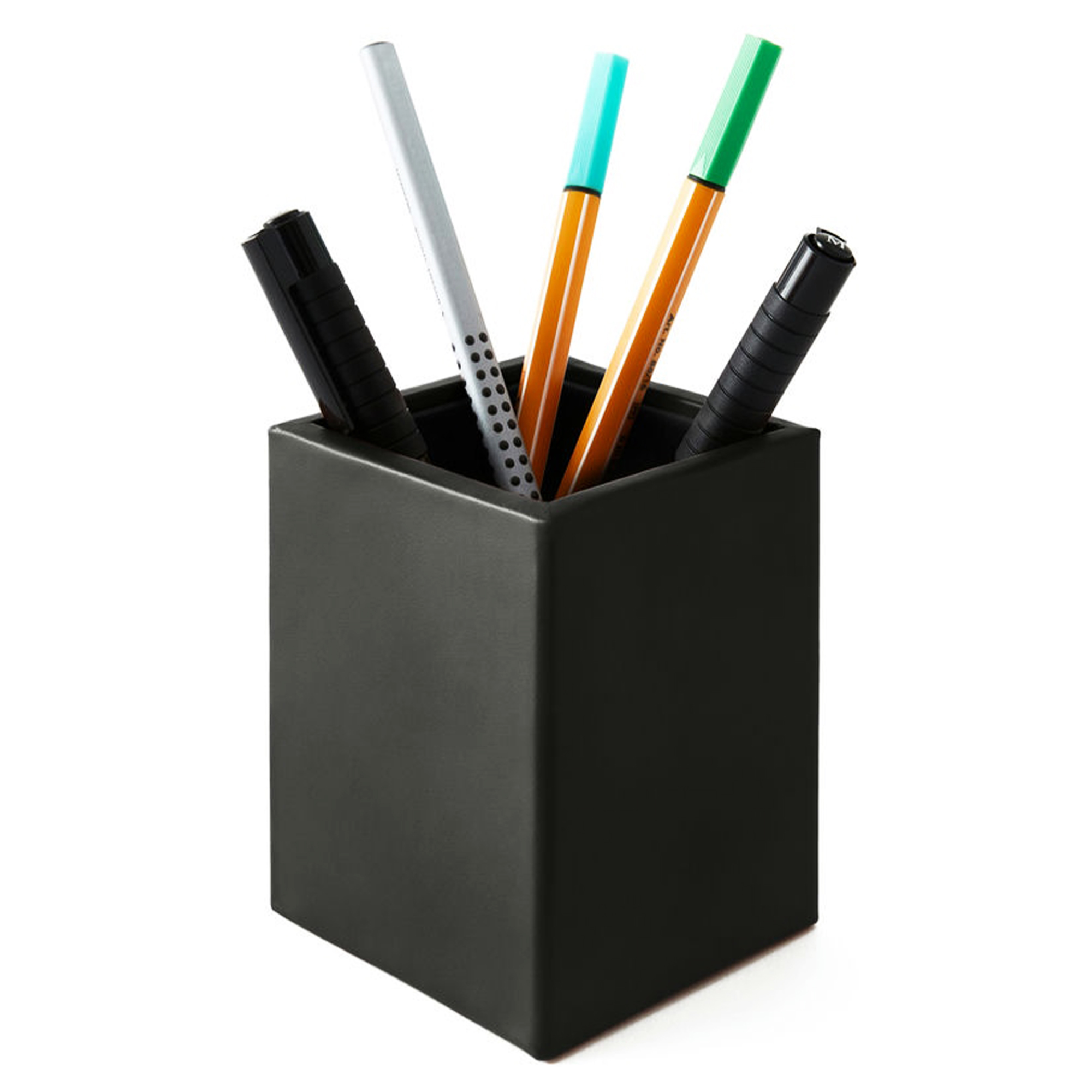 THEMIS Stiftehalter | 70 x 70 mm, Lederbezug - 1 Main Image