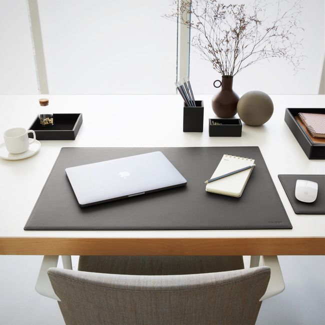 THEMIS Stiftehalter | 70 x 70 mm, Lederbezug