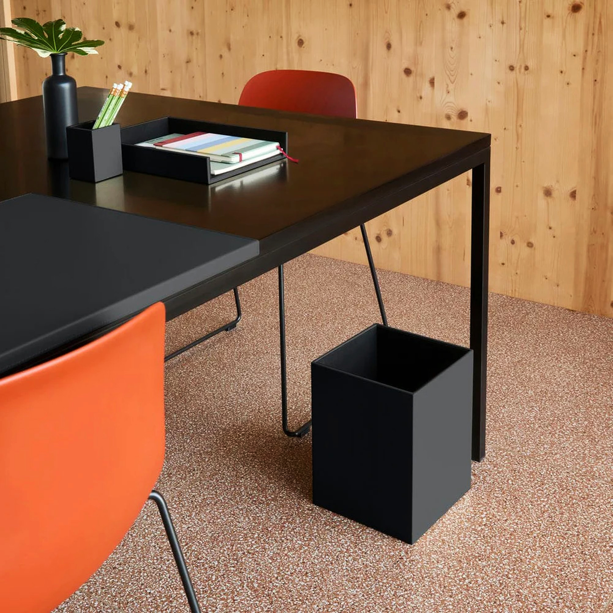 THEMIS Papierkorb | 250 x 250 mm, Lederbezug - 6 Main Image