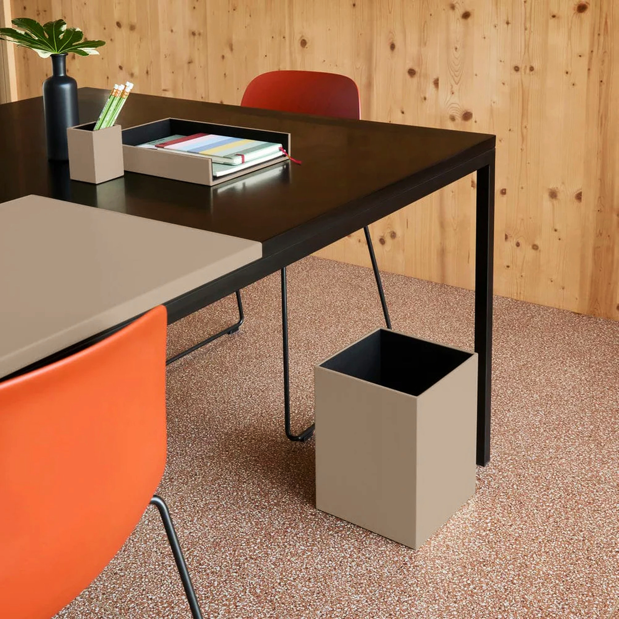 THEMIS Papierkorb | 250 x 250 mm, Lederbezug - 7 Main Image