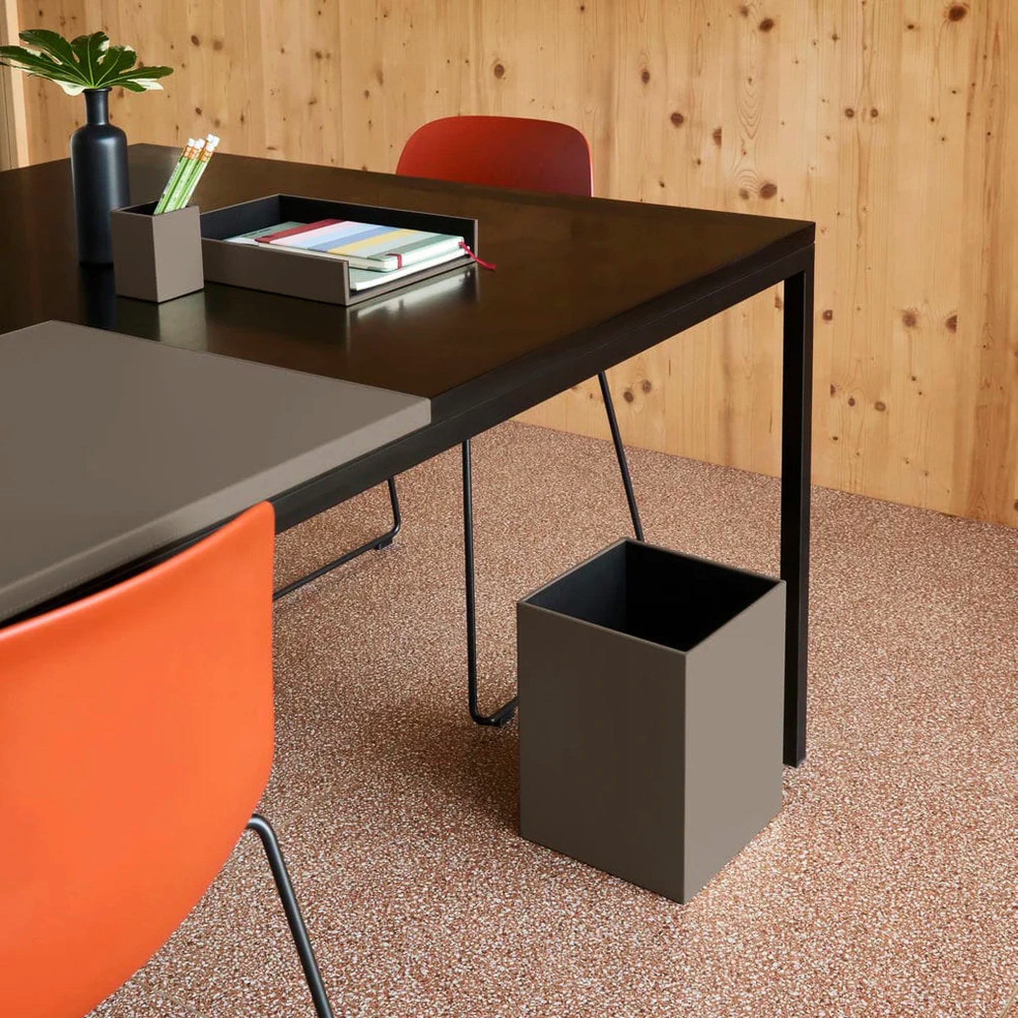 THEMIS Papierkorb | 250 x 250 mm, Lederbezug - 8 Main Image