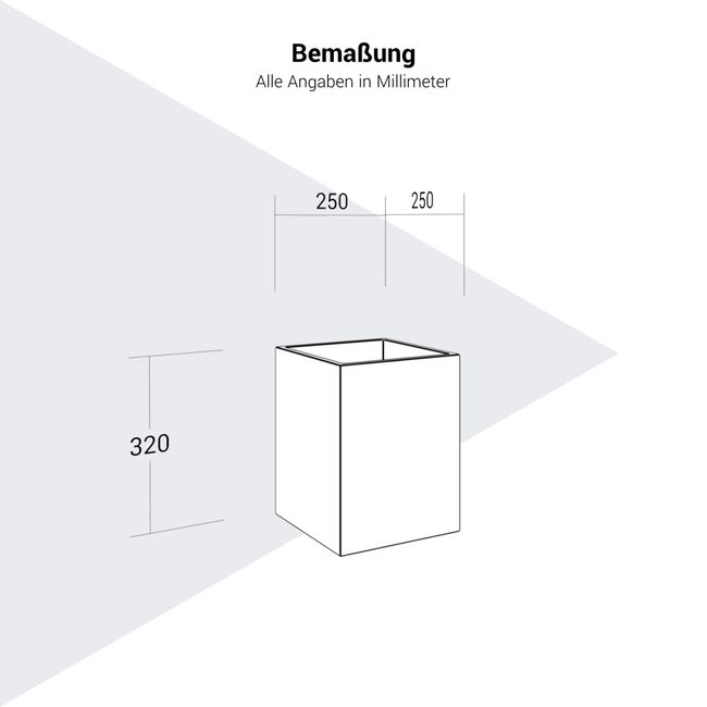 THEMIS Papierkorb | 250 x 250 mm, Lederbezug