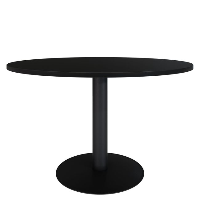 OPTIMA Besprechungstisch | Rund, Ø800-1500 mm, Schwarz