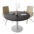 OPTIMA Besprechungstisch | Rund, Ø800-1500 mm, Schwarz - 2 Thumbnail Image