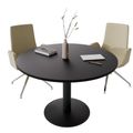 OPTIMA Besprechungstisch | Rund, Ø800-1500 mm, Schwarz