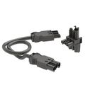 UNI Verteilerblock mit Verlängerungskabel | GST18i3-Stecker & 2 GST18i3-Buchsen