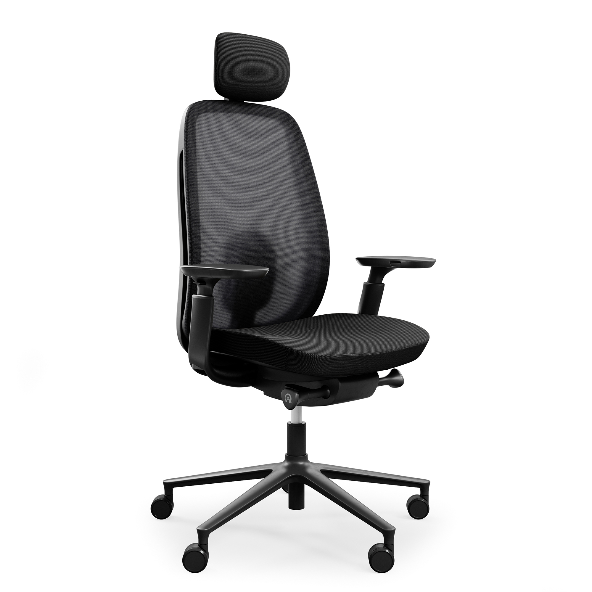 profim - Sedia girevole da ufficio PACE | Meccanismo sincronizzato, schienale in rete, nero - 1 Main Image