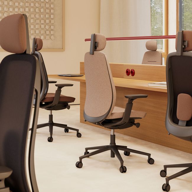 profim - PACE Bürodrehstuhl | Synchronmechanik, Netzrücken, Schwarz