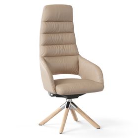 SANDIE Besucherstuhl | Hohe Rückenlehne, Synchronmechanik