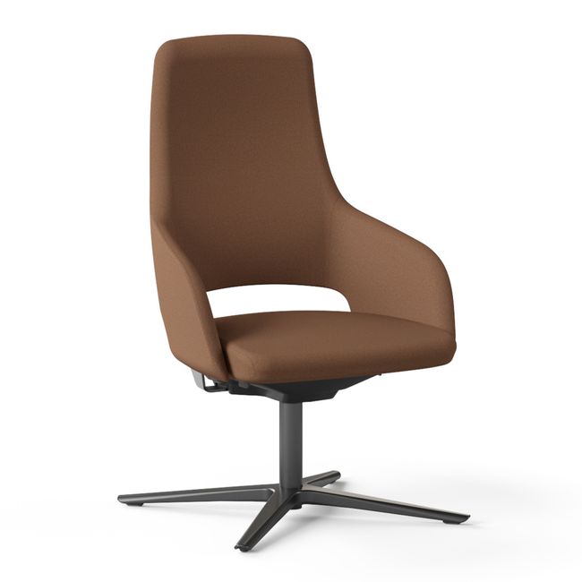 SANDIE Besucherstuhl | Mittlere Rückenlehne, Synchronmechanik