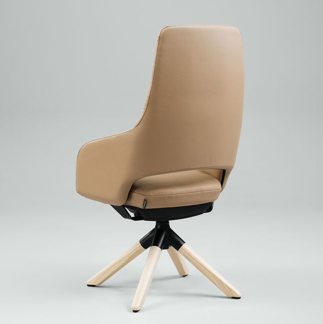 SANDIE Besucherstuhl | Mittlere Rückenlehne, Synchronmechanik