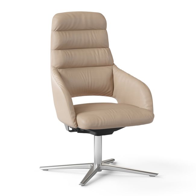 SANDIE Besucherstuhl | Mittlere Rückenlehne, Synchronmechanik