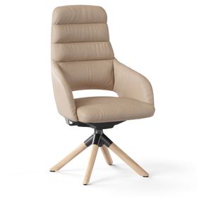 SANDIE Besucherstuhl | Mittlere Rückenlehne, Synchronmechanik