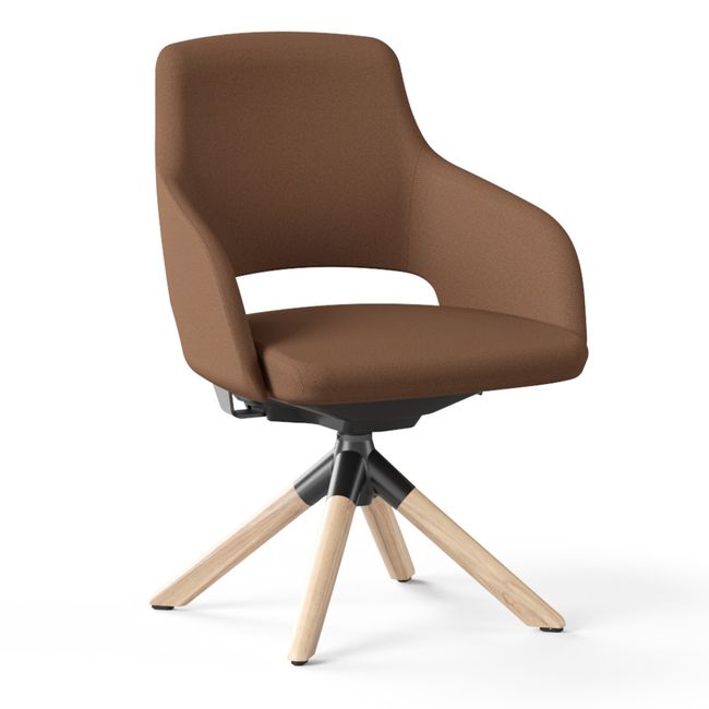 SANDIE Besucherstuhl | Niedrige Rückenlehne, Synchronmechanik