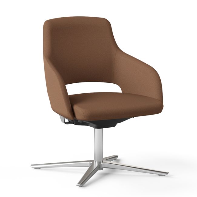 SANDIE Besucherstuhl | Niedrige Rückenlehne, Synchronmechanik