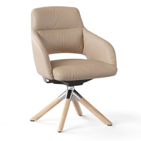 SANDIE Besucherstuhl | Niedrige Rückenlehne, Synchronmechanik