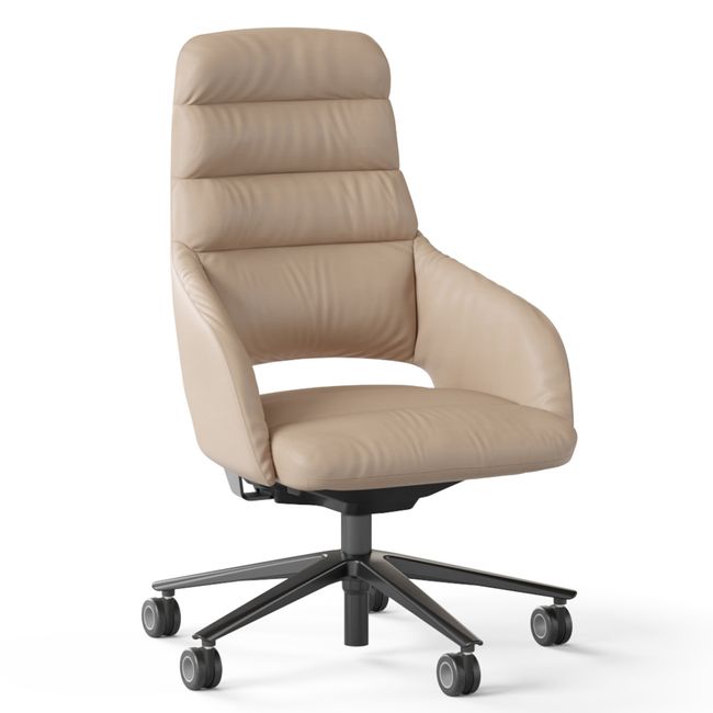 SANDIE Bürodrehstuhl | Mittlere Rückenlehne, Synchronmechanik, 5-Stern-Fußkreuz