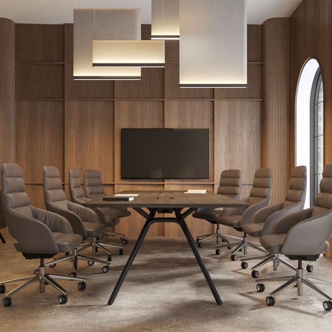 SANDIE Bürodrehstuhl | Mittlere Rückenlehne, Synchronmechanik, 5-Stern-Fußkreuz